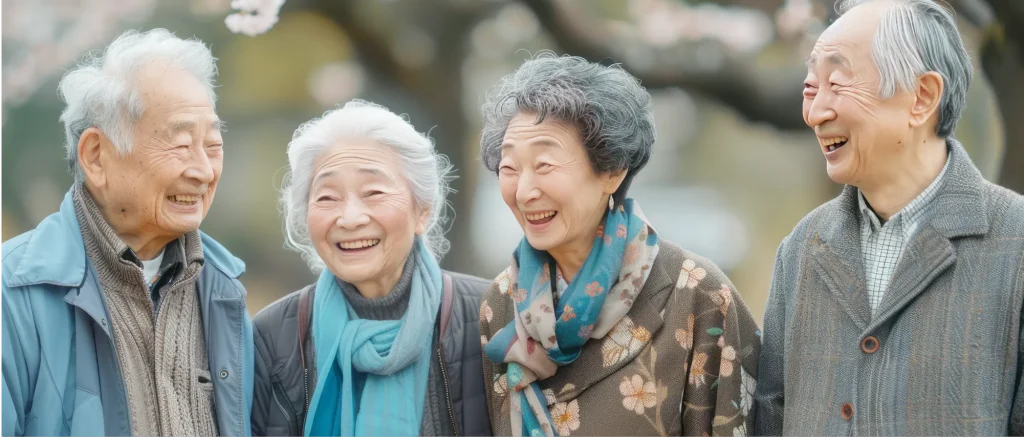 地域住民の笑顔