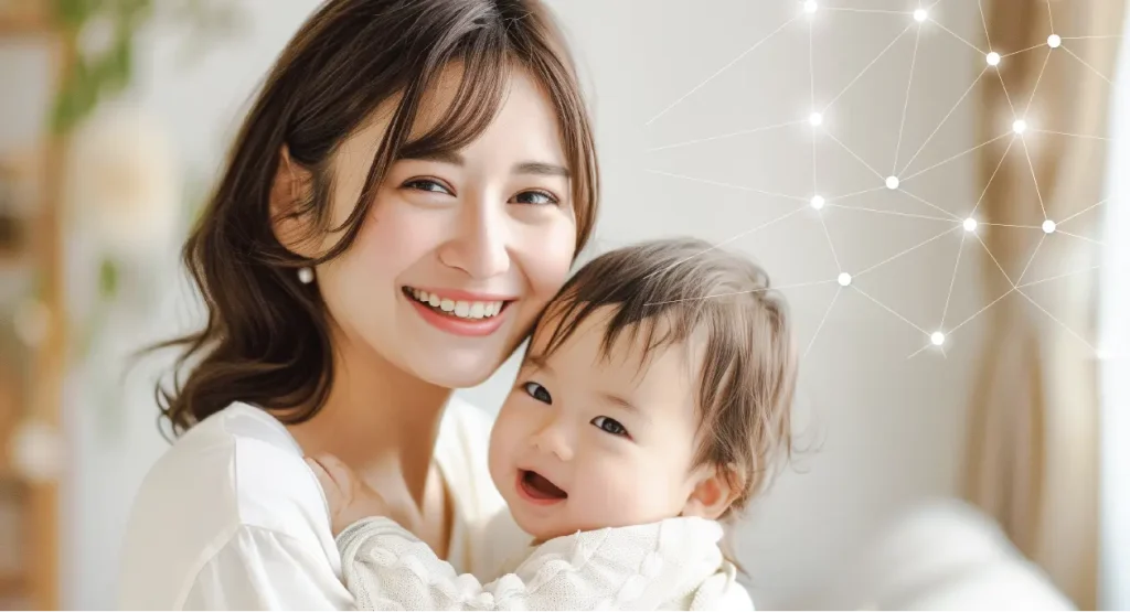 働くママの笑顔